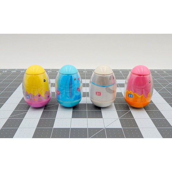 Playskool Weebles Spring Figures Blue Bunny 39 Chick 40 Pink Chick 37 Sheep 38 - Picture 5 of 9